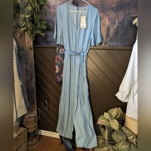 NWT  Denim Jumpsuit   6